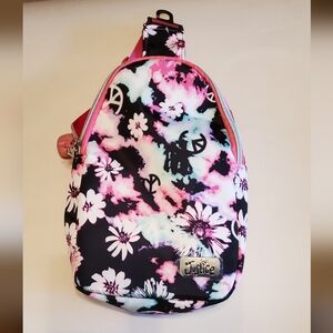 Justice Girls Floral Sling Bag New